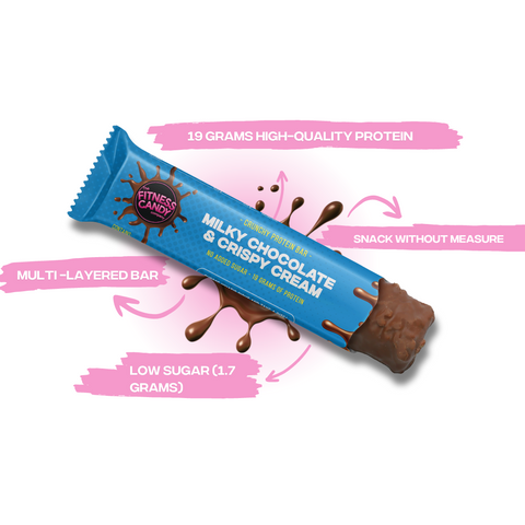 FITNESS CANDY Milky Chocolate & Crispy Cream (THT 18-11-2025)