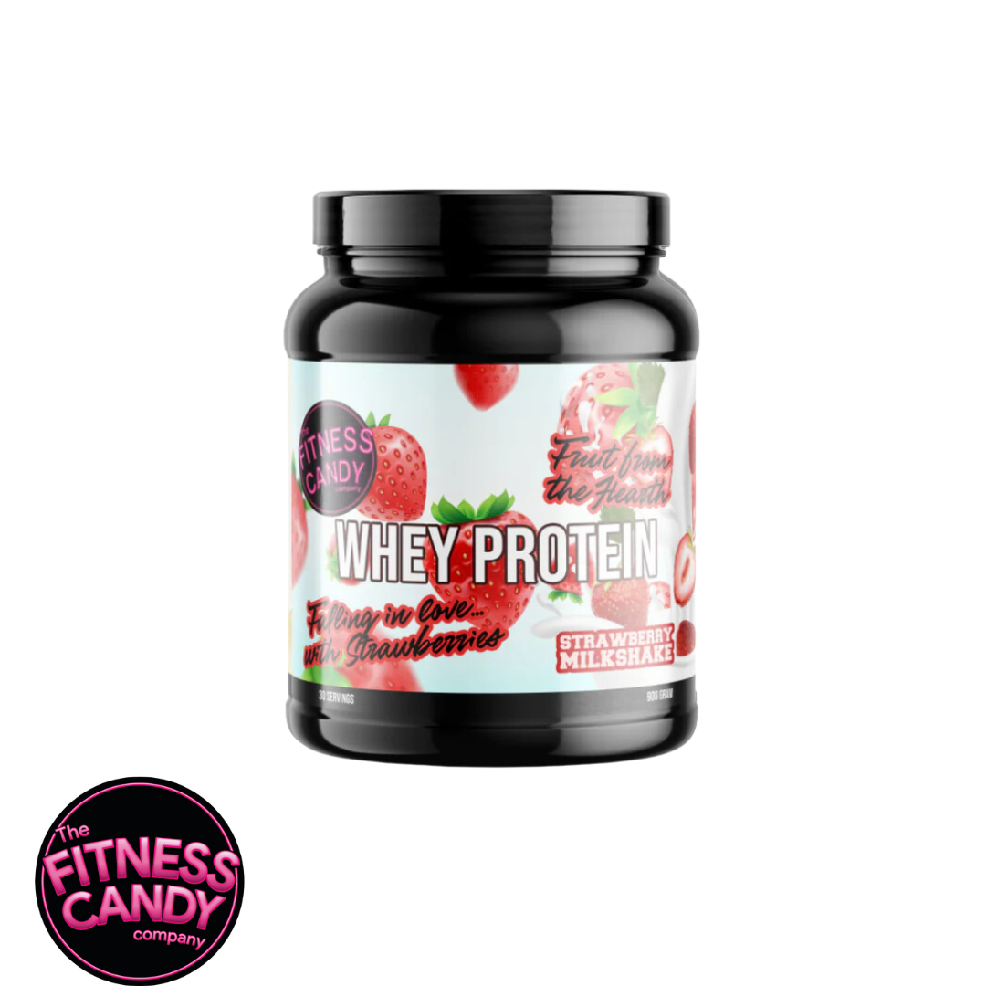 FITNESS CANDY WHEY PROTEIN STRAWBERRY MILKSHAKE