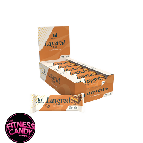 MYPROTEIN Layered Bar Chocolate Peanut Pretzel (THT 24-10-2025)