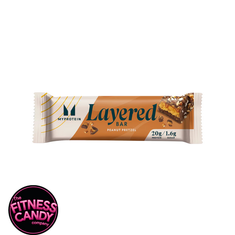 MYPROTEIN Layered Bar Chocolate Peanut Pretzel (THT 24-10-2025)