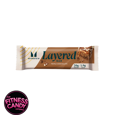 MYPROTEIN Layered Bar Triple Chocolate Fudge (THT 24-10-2025)