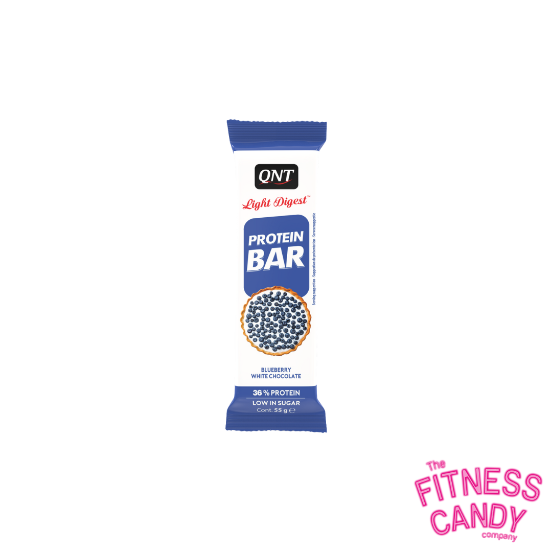 QNT Light Digest Protein Bar Blueberry White Chocolate