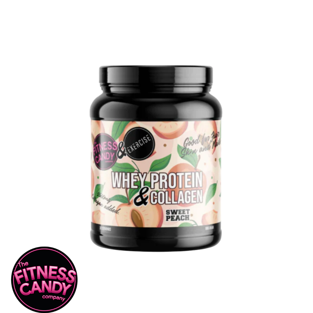 FITNESS CANDY WHEY PROTEIN & COLLAGEN SWEET PEACH (THT 03-2024)