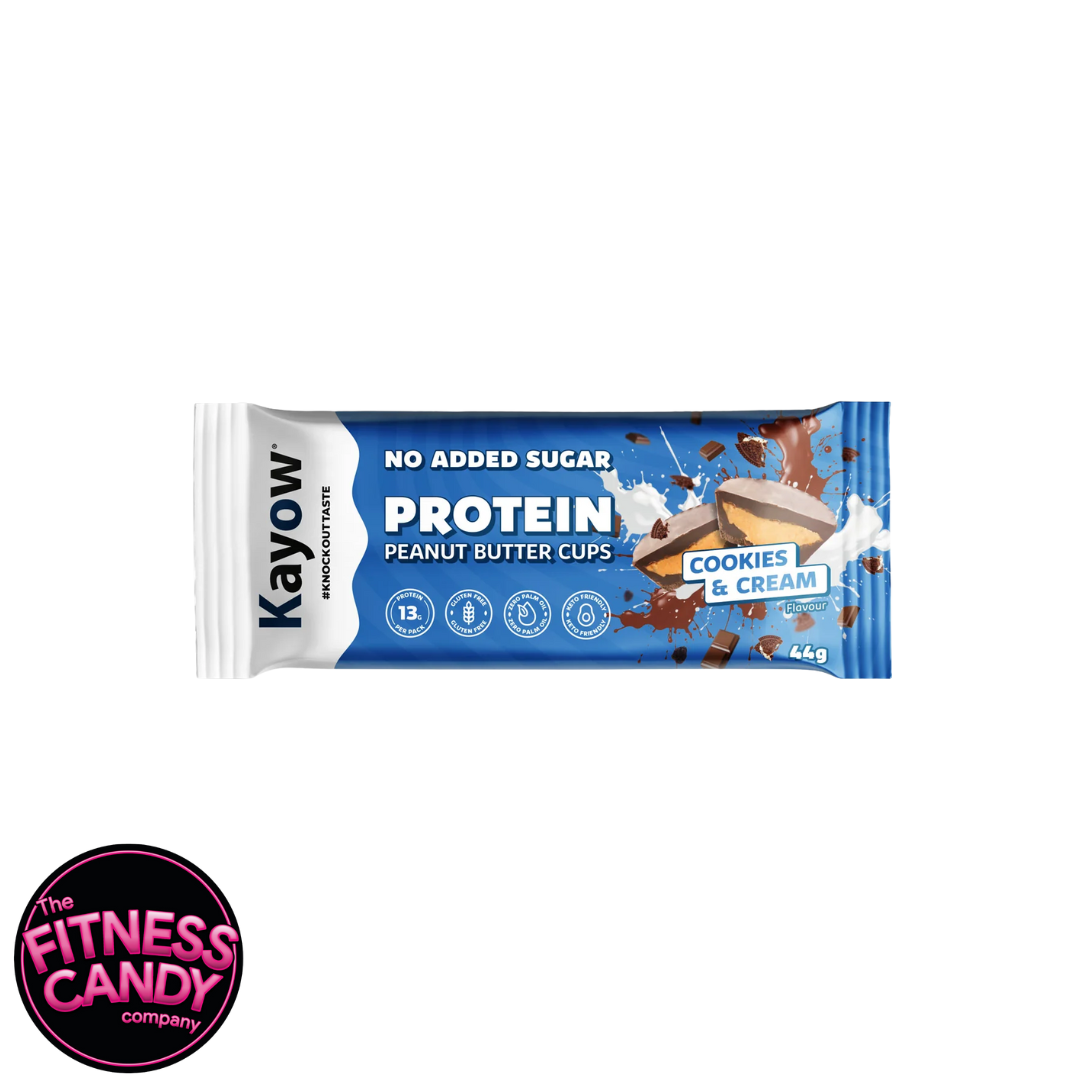 KAYOW Protein Peanut Butter Cups Cookies & Cream (THT 18/05/2026)