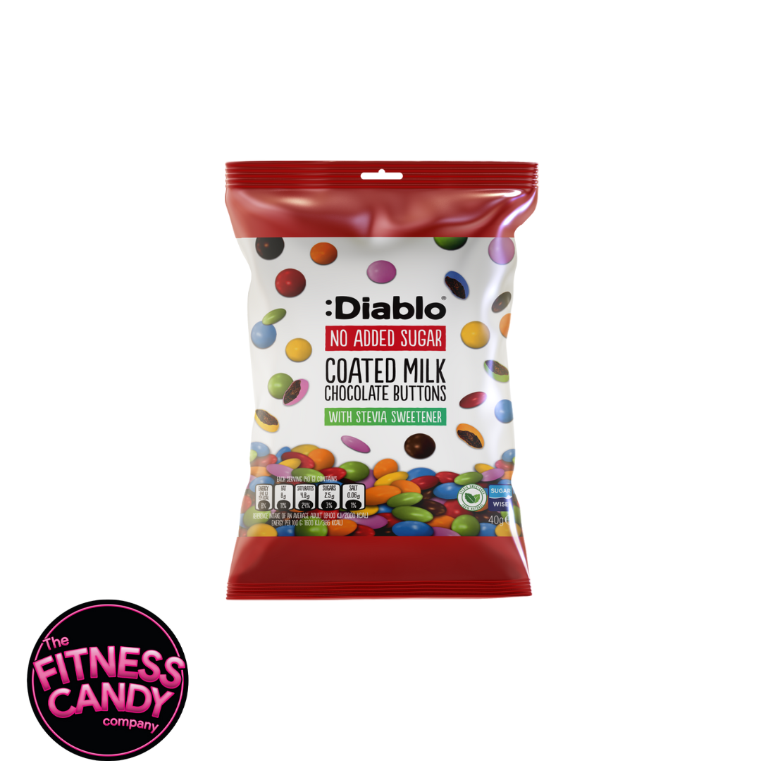 DIABLO No Added Sugar Coated Milk Chocolate Buttons