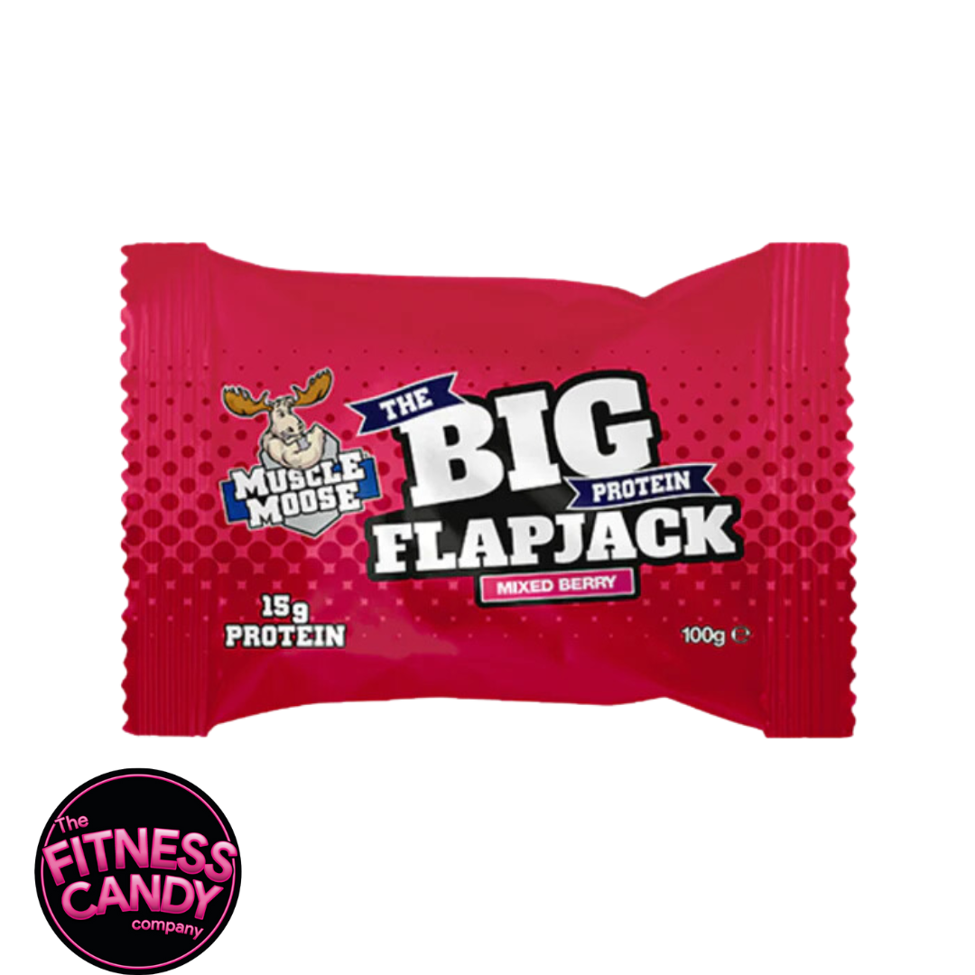 MUSCLE MOOSE Flapjack Mixed Berry (THT 31/05/2026)