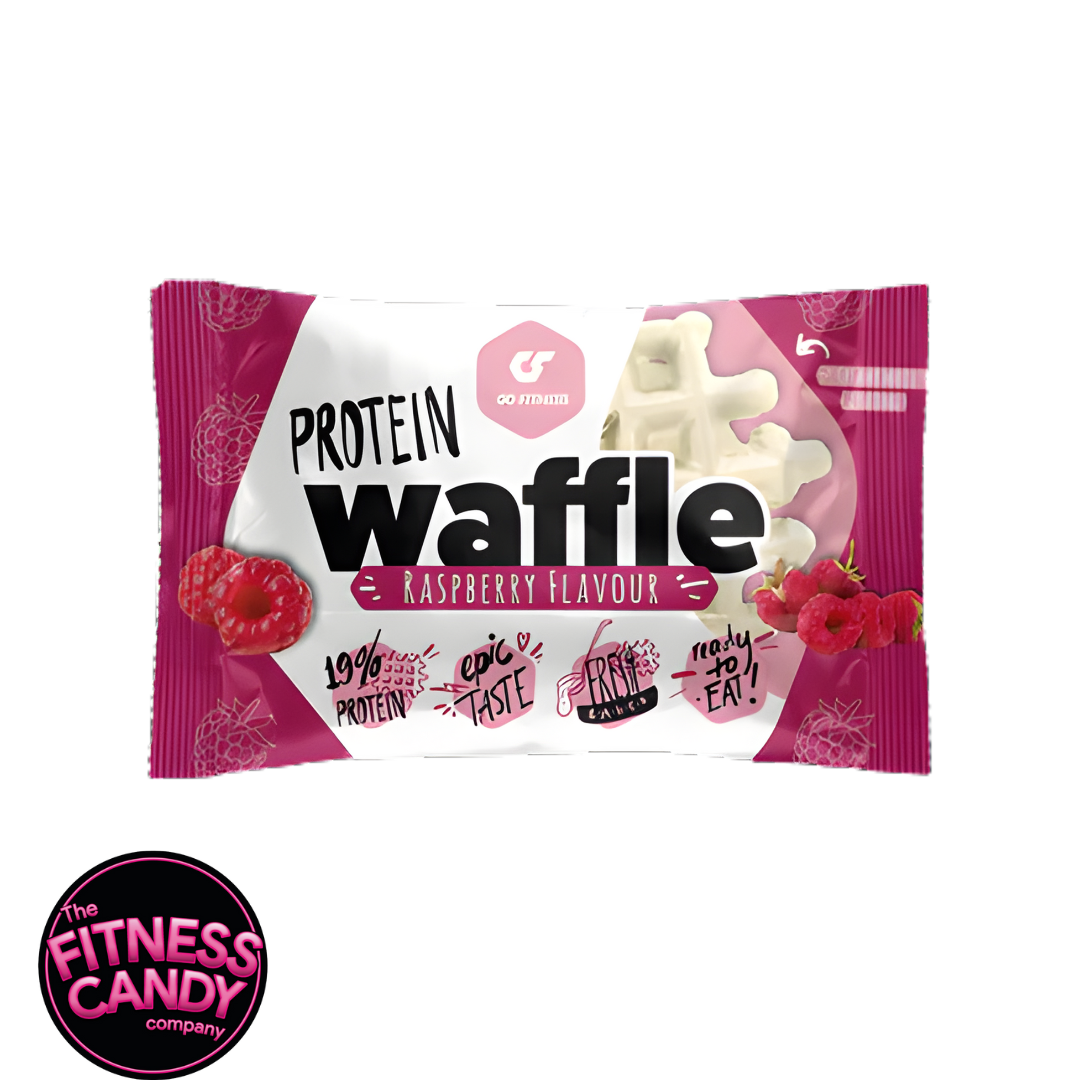GO FITNESS Coated Protein Waffle Raspberry