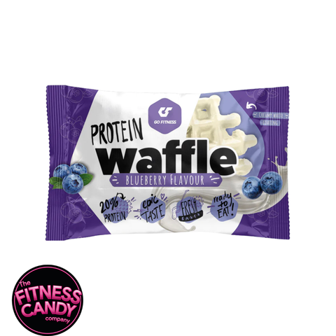 GO FITNESS Coated Protein Waffle Blueberry