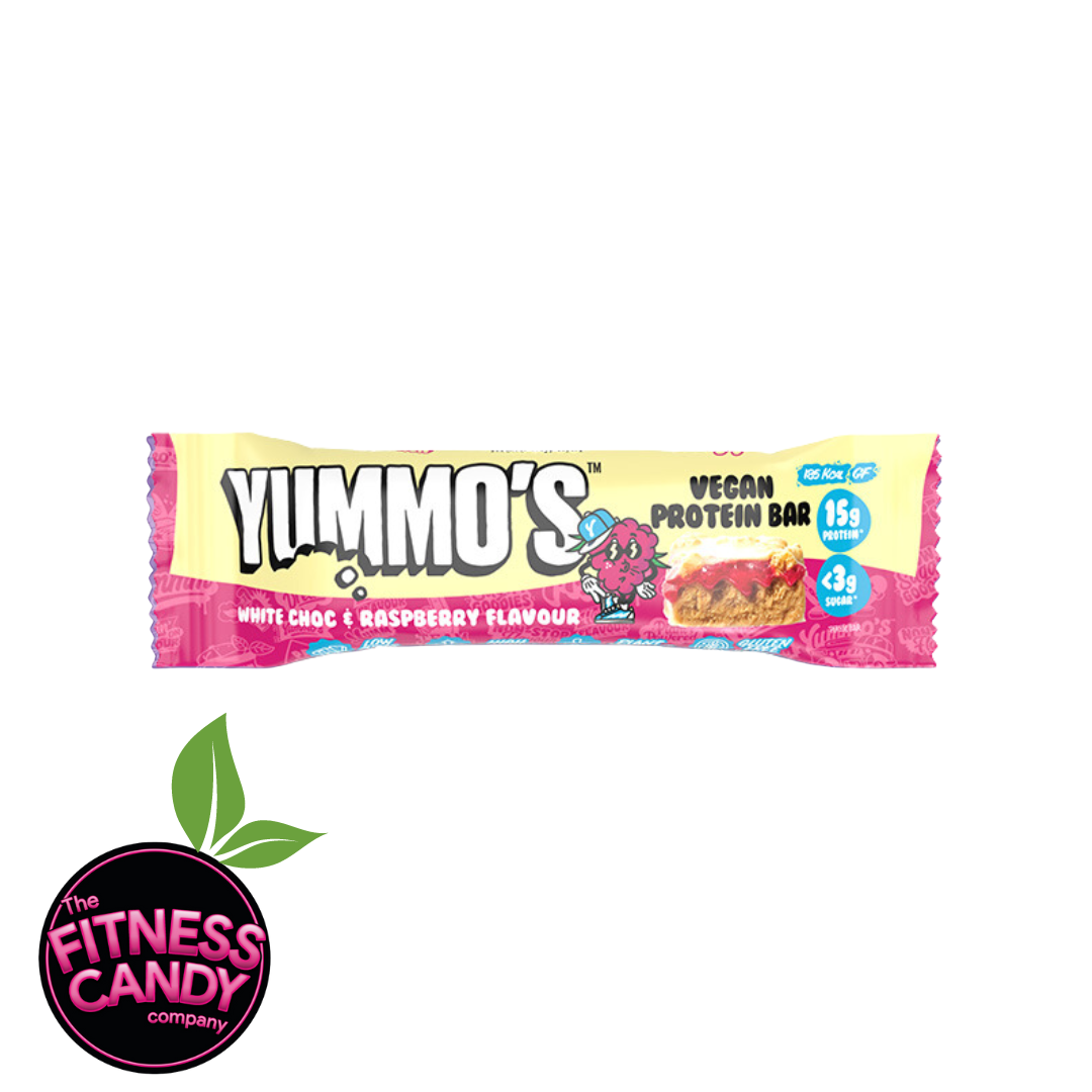 YUMMO'S Vegan Protein Bar White Chocolate & Raspberry