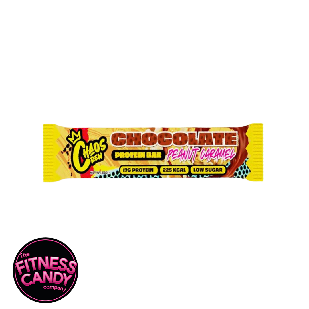 CHAOSCREW Protein Bar Chocolate Peanut Caramel