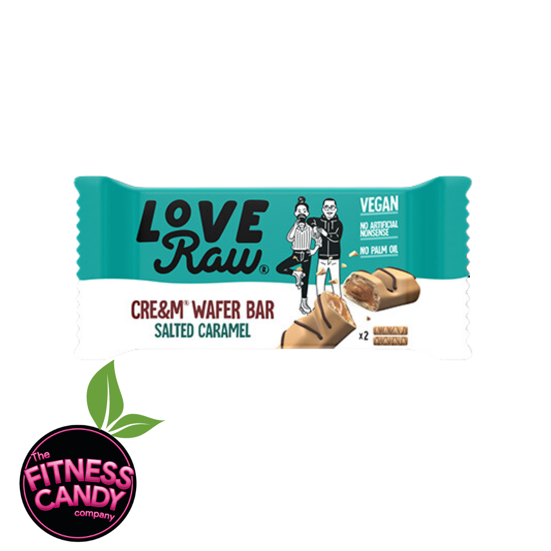 LOVERAW Vegan Wafer Bar Salted Caramel