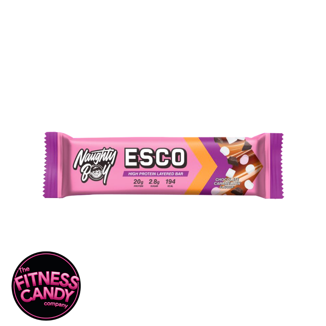 NAUGHTY BOY Esco Bar Chocolate Caramellow